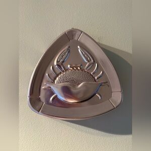 Vintage West Bend Pink Copper Crab Wall Decor